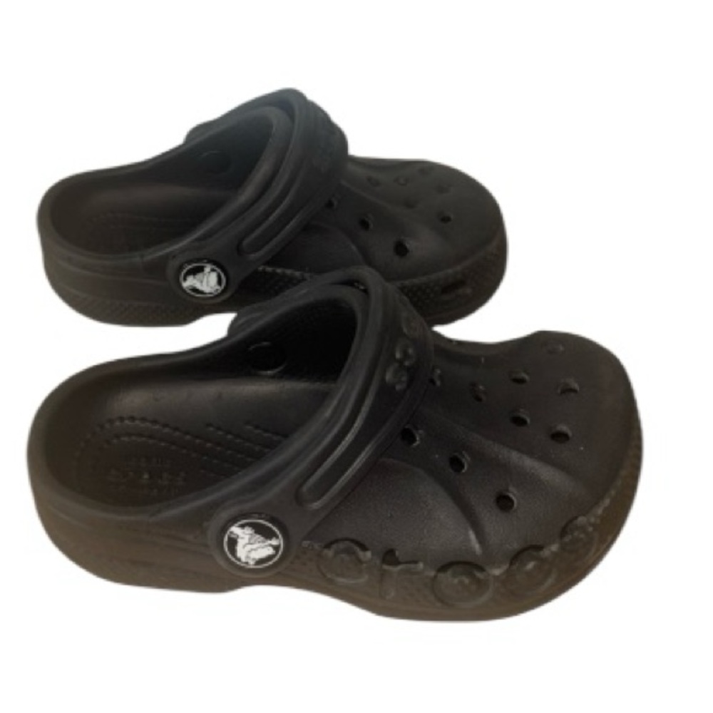 Crocs Black Classic Style Slip On Clog Sandal Toddler Size 7